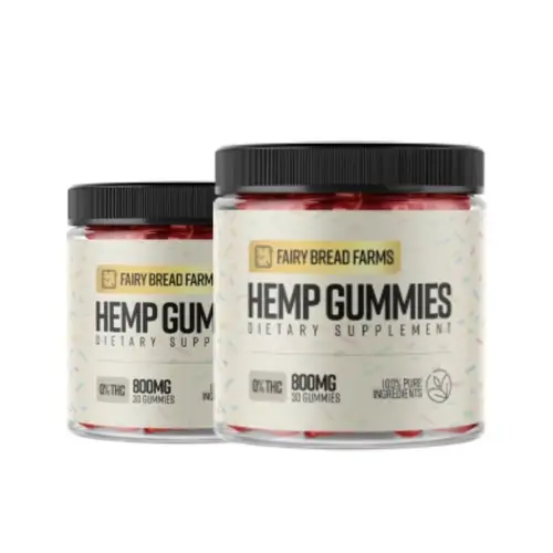 Bottles of Fairy Farms Hemp Gummies – Premium hemp gummies for the Australian market